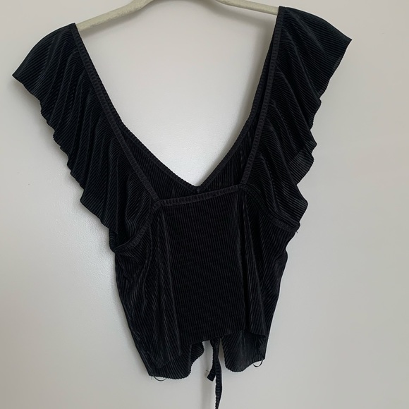 Zara black tank with adjustable tie - Picture 4 of 5